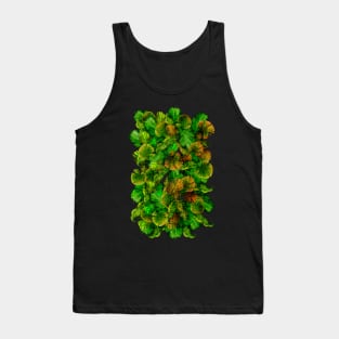 Tropical leaf random pattern painting Tank Top